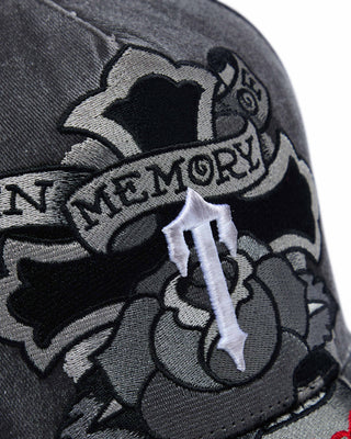 Unisex Trapstar x Ed Hardy Cross Cap - Grey