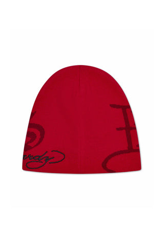 Unisex Trapstar x Ed Hardy Beanie - Red