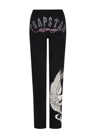 Womens Trapstar x Ed Hardy Jogger - Black/Pink