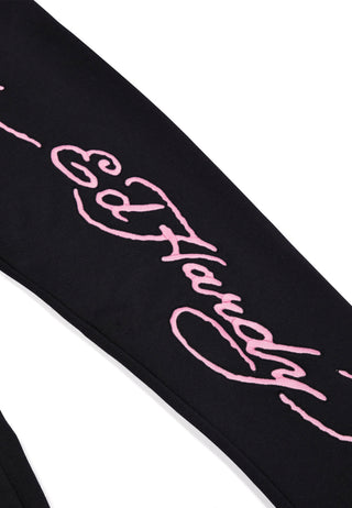 Womens Trapstar x Ed Hardy Jogger - Black/Pink