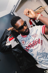 Unisex Soaring Dragon Football Shirt - White