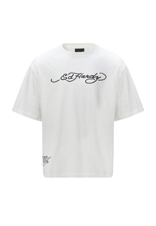 Camiseta Tonal Drags-Back - Branca