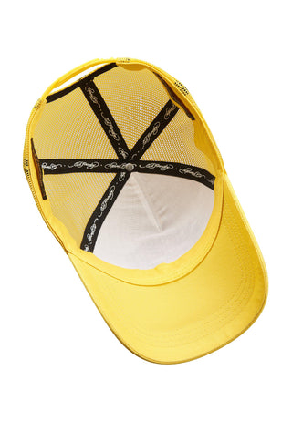 Unisex Ed-Roar Twill Front Mesh Trucker Cap - Yellow