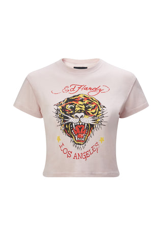 La-Roar-Tiger Cropped Baby T-Shirt - Wasehd Delicacy