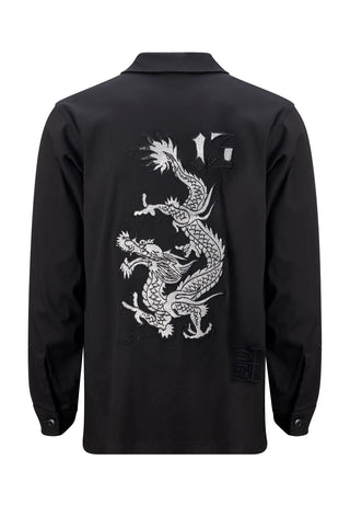 Mens Nu-Dragon Back Surplus Shirt - Black
