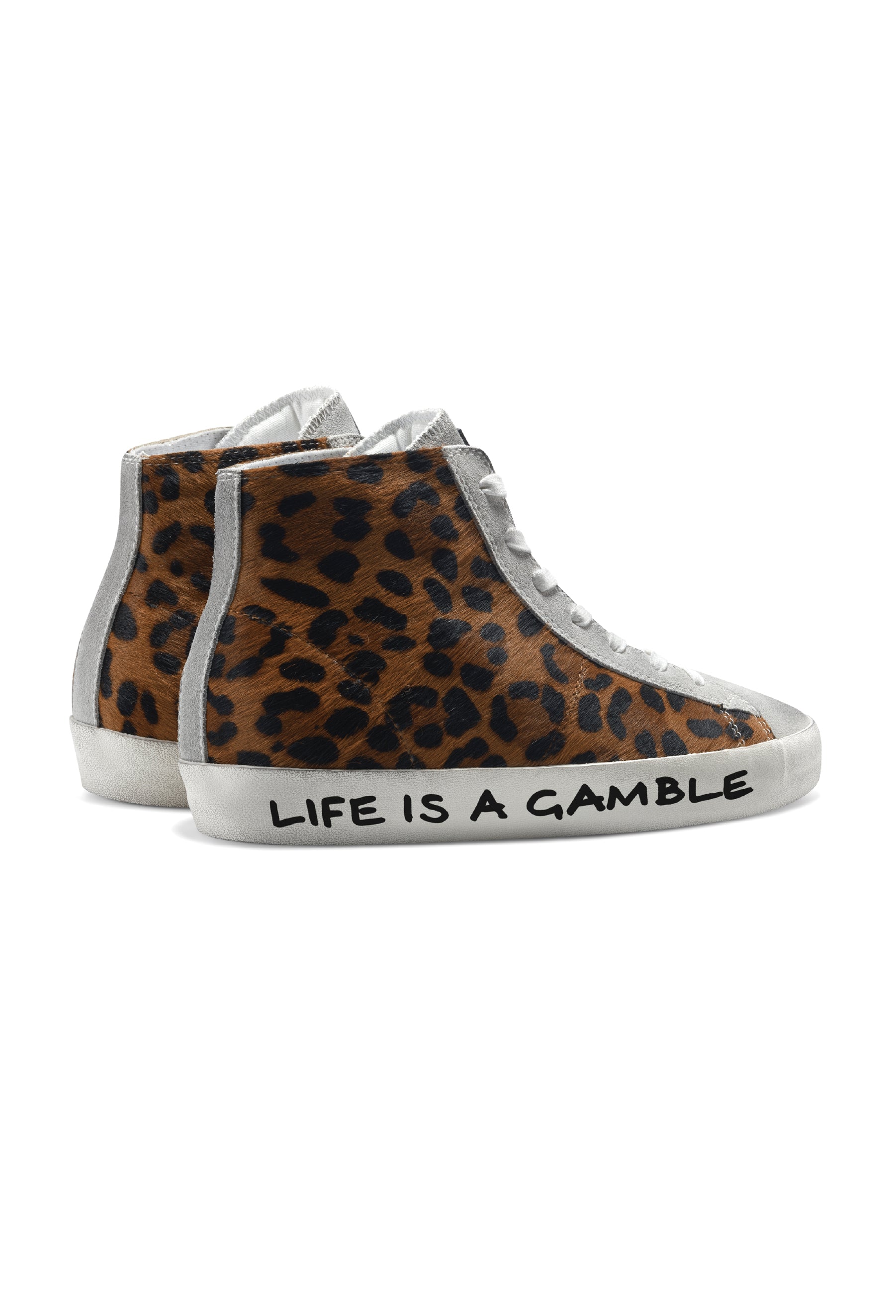 Leopard print high top clearance sneakers