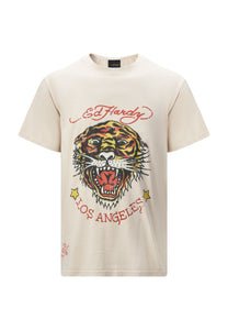 Tiger-Vintage Roar T-Shirt - Washed Ercu