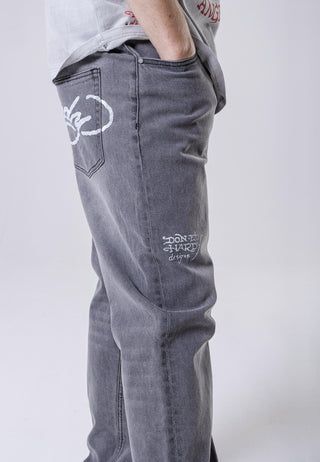 Calça Jeans Jeans Tatuagem True-Til-Death - Preto Lavado