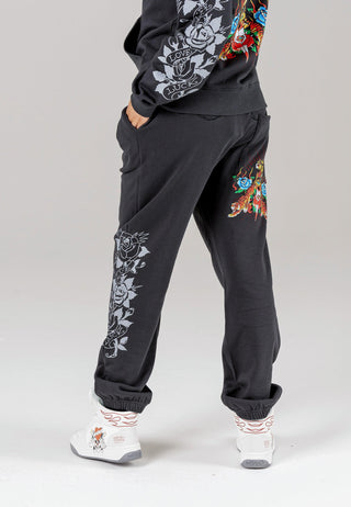 Womens Crawling-Tiger Sweat Jogger - Charcoal