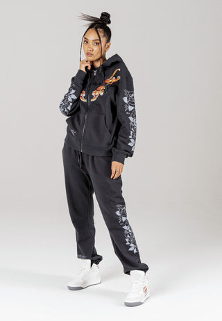 Womens Crawling-Tiger Sweat Jogger - Charcoal