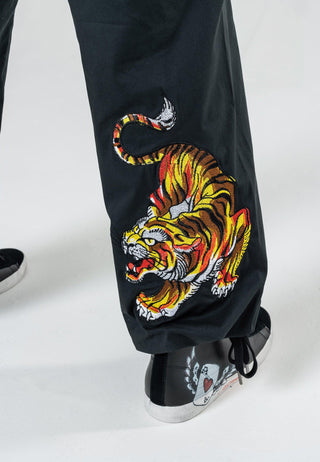 Pantalon Cargo Double Tiger - Noir Délavé