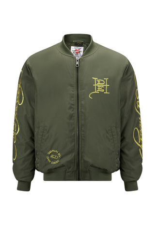 Mens Dragon-Head-Deh Bomber Jacket - Khaki