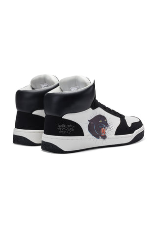 Mens Dribble High - Panther Head - White