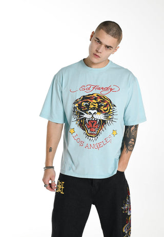 Mens La-Tiger-Vintage T-Shirt - Blue