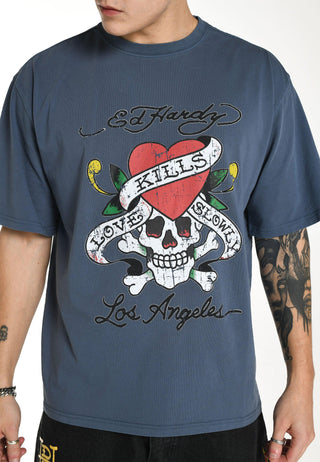 Mens Love-Kills-Slowly T-Shirt - Indigo