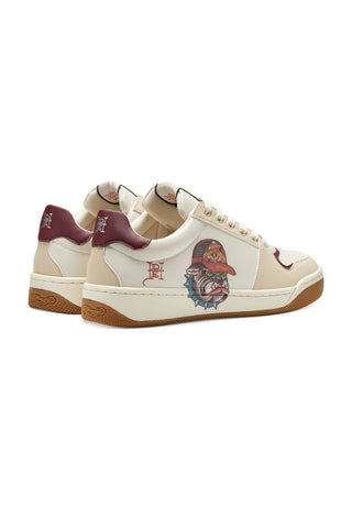 Mens-Court-Ed Low - Bulldogge - Sand/Off White/Rot
