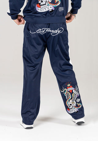 New-York-Skull Tricot Straight Leg Pant - Marine