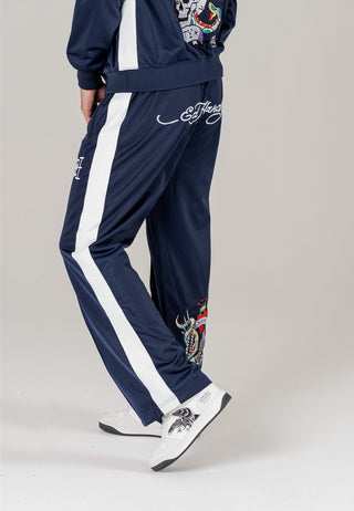 New-York-Skull Tricot Straight Leg Pant - Marine