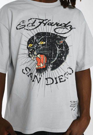 Mens Panther-Diego T-Shirt - Grey