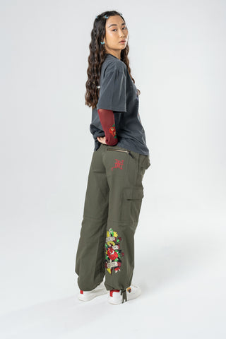 True To My Love Cargo Pant-Dusty Olive